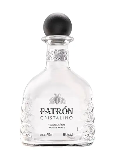 TEQUILA CRISTALINO AÑEJO PATRÓN 700 ML, Orgullosamente Mexicano, 100% Agave Azul Cocido, Hecho a Mano, Ingredientes Naturales